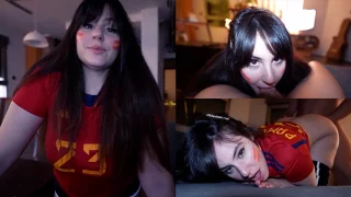 Bokep POV Ngentot Pacar Montok Sambil Nonton Bola