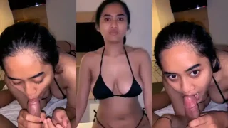 Bokep Indo Gadis Toge Staycation Bareng Ayang Blowjob