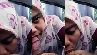 Bokep Indo Tante Jilbab Kulum Kontol Didalam Mobil