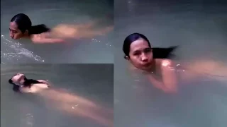 Bokep Indo Tante Lagi Asyik Berenang Disungai