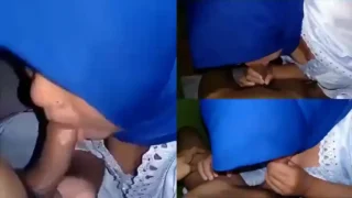 Bokep Indo Tante Jilbab Busana Tidur Putih Blowjob