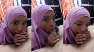 Bokep Indo Ukhty Jilbab Ungu Kulum Kontol